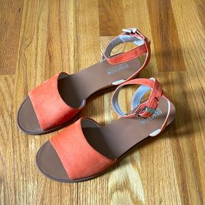 Kenneth Cole Orange Sandals ~ Size 8